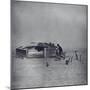 Father and Sons Walking Towards Shack in WPA Resettlement Admin.-Arthur Rothstein-Mounted Photographic Print