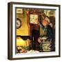 "Father and Time,"March 1, 1946-W.C. Griffith-Framed Premium Giclee Print