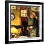 "Father and Time,"March 1, 1946-W.C. Griffith-Framed Giclee Print