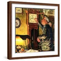 "Father and Time,"March 1, 1946-W.C. Griffith-Framed Giclee Print