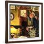 "Father and Time,"March 1, 1946-W.C. Griffith-Framed Giclee Print