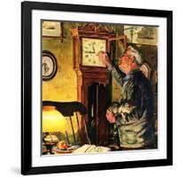 "Father and Time,"March 1, 1946-W.C. Griffith-Framed Giclee Print