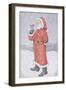 Father Christmas and a Robin-Lavinia Hamer-Framed Giclee Print