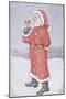 Father Christmas and a Robin-Lavinia Hamer-Mounted Giclee Print