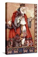 Father Christmas and Cats-Anne Yvonne Gilbert-Stretched Canvas