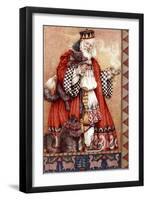 Father Christmas and Cats-Anne Yvonne Gilbert-Framed Giclee Print