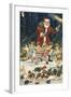 Father Christmas and His Merry Band-null-Framed Giclee Print