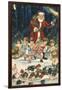 Father Christmas and His Merry Band-null-Framed Giclee Print