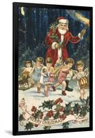 Father Christmas and His Merry Band-null-Framed Giclee Print