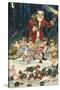 Father Christmas and His Merry Band-null-Stretched Canvas