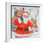 Father Christmas and His Reindeer-Catherine Bradbury-Framed Premium Giclee Print