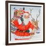 Father Christmas and His Reindeer-Catherine Bradbury-Framed Giclee Print