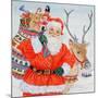 Father Christmas and His Reindeer-Catherine Bradbury-Mounted Giclee Print