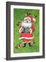 Father Christmas and Robin Chorus-Stanley Cooke-Framed Giclee Print