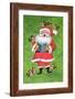 Father Christmas and Robin Chorus-Stanley Cooke-Framed Giclee Print