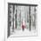 Father Christmas on a Bicycle in Snow-null-Framed Photographic Print