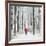 Father Christmas on a Bicycle in Snow-null-Framed Photographic Print