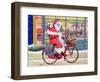 Father Christmas on a Bicycle-Tony Todd-Framed Giclee Print