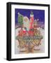 Father Christmas Setting Out on Christmas Eve-Catherine Bradbury-Framed Giclee Print