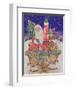 Father Christmas Setting Out on Christmas Eve-Catherine Bradbury-Framed Giclee Print