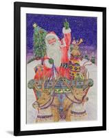 Father Christmas Setting Out on Christmas Eve-Catherine Bradbury-Framed Giclee Print