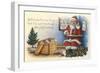 Father Christmas Speaking on the Phone-null-Framed Giclee Print