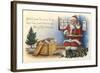 Father Christmas Speaking on the Phone-null-Framed Giclee Print