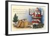 Father Christmas Speaking on the Phone-null-Framed Giclee Print