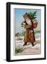 Father Christmas, Victorian Christmas Card-null-Framed Giclee Print