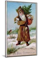 Father Christmas, Victorian Christmas Card-null-Mounted Giclee Print