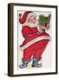 Father Christmas, Victorian Christmas Card-null-Framed Giclee Print