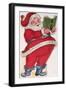 Father Christmas, Victorian Christmas Card-null-Framed Giclee Print