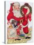 Father Christmas Wishing You a Merry Christmas-null-Stretched Canvas