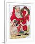 Father Christmas Wishing You a Merry Christmas-null-Framed Giclee Print