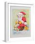 Father Christmas with Animals-Diane Matthes-Framed Giclee Print