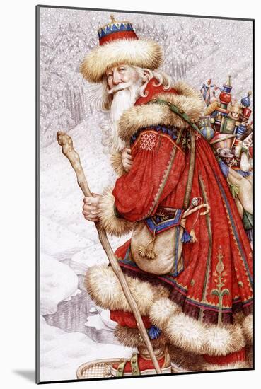 Father Christmas with Toys-Anne Yvonne Gilbert-Mounted Giclee Print