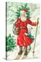 Father Christmas-German School-Stretched Canvas
