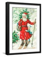 Father Christmas-German School-Framed Giclee Print