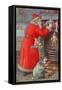 Father Christmas-Karl Roger-Framed Stretched Canvas