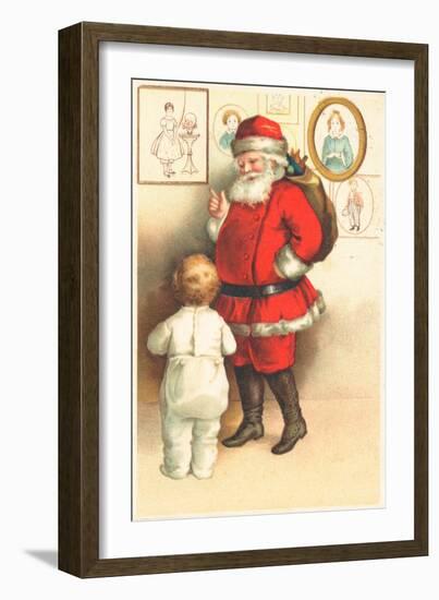 Father Christmas-German School-Framed Giclee Print