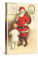 Father Christmas-German School-Stretched Canvas