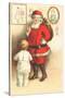 Father Christmas-German School-Stretched Canvas