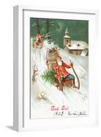 Father Christmas-German School-Framed Giclee Print