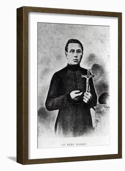 Father Damien-Belgian Photographer-Framed Giclee Print