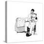 Father Feeding Infant-Norman Rockwell-Stretched Canvas