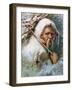 Father Frost Figure Card-null-Framed Giclee Print