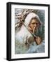 Father Frost Figure Card-null-Framed Giclee Print