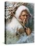 Father Frost Figure Card-null-Stretched Canvas