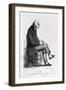 Father Goriot, Illustration from "Le Pere Goriot" by Honore de Balzac-Honore Daumier-Framed Giclee Print