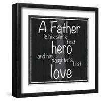 Father Hero-Lauren Gibbons-Framed Art Print